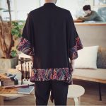 Veste Kimono longue pour homme – Karakusa 3