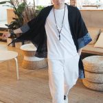 Veste longue Kimono pour homme – wagara 4
