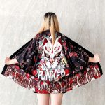 Veste kimono femme masque Kitsune 3