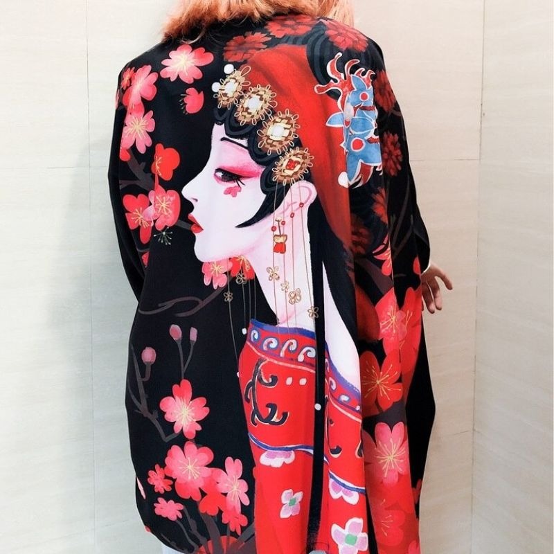 Veste kimono femme princesse japonaise 2