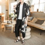 Veste kimono long homme Tsuru Kagayaku™ 6