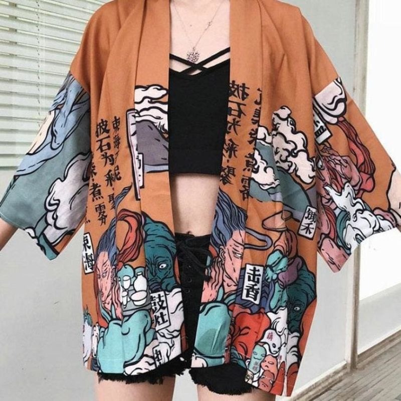 Veste kimono femme japonais
