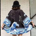 Veste kimono femme vague de Kanagawa 7