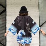Veste kimono femme vague de Kanagawa 5