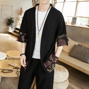 Veste kimono homme traditionnel 5