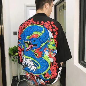 Veste Kimono homme Hannya & serpent 3