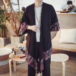 Veste Kimono longue pour homme – Karakusa 3