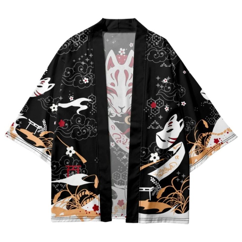 Veste kimono femme masque Myobu 4