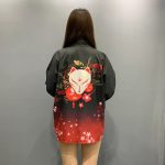 Veste kimono femme kitsune et lanternes 4