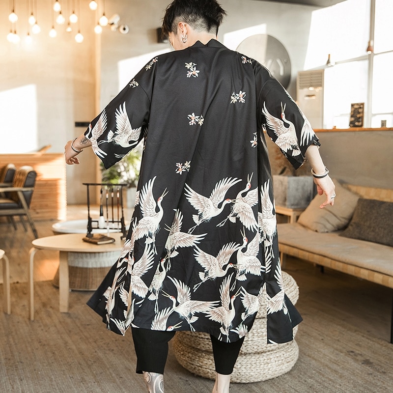 Veste longue Kimono homme 2