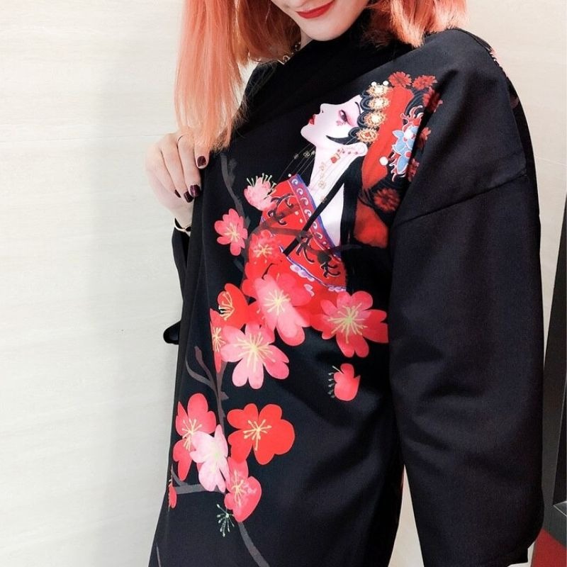 Veste kimono femme princesse japonaise