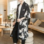 Veste kimono long homme Tsuru Kagayaku™ 2