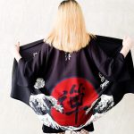 Veste kimono femme soleil levant 2