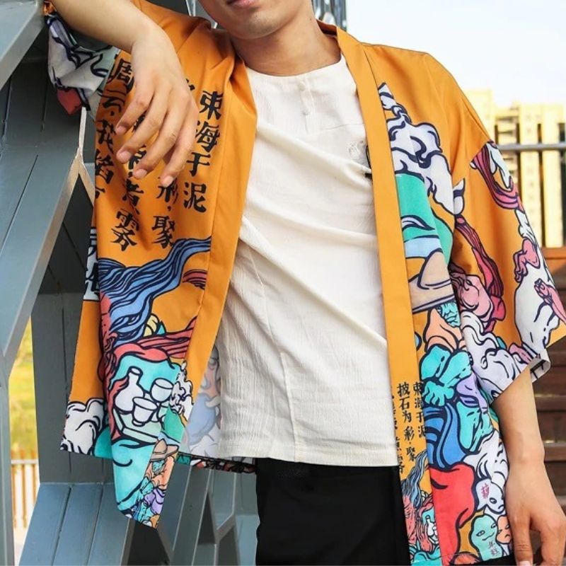 Veste Kimono japonais homme 6