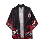 Veste kimono femme démon rouge 2