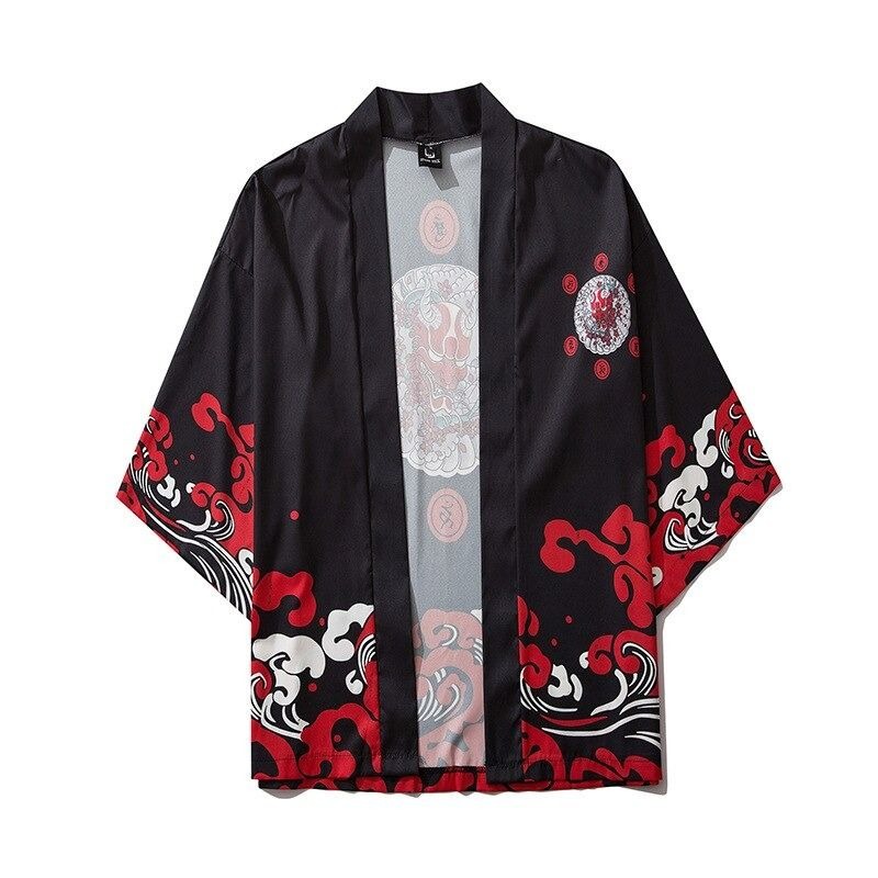 Veste kimono femme démon rouge