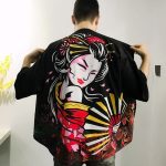 Haori – Veste Kimono homme geisha 4