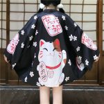 Veste kimono femme chat bonne fortune 5