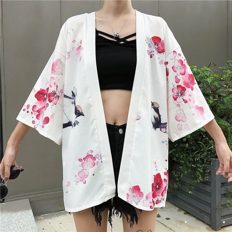 Veste kimono femme geisha traditionnelle 3