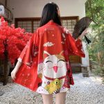 Veste kimono femme maneki neko 5