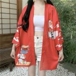 Veste kimono femme  Chat Japonais 3