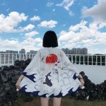 Veste kimono femme faune marine 2