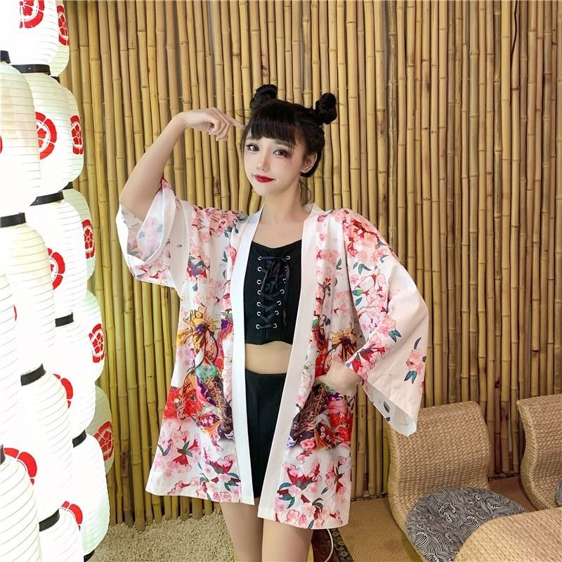 Veste kimono femme geisha 2