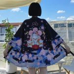 Veste kimono femme chat porte bonheur 3
