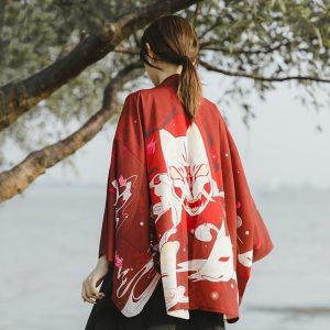Veste kimono femme geisha traditionnelle 8