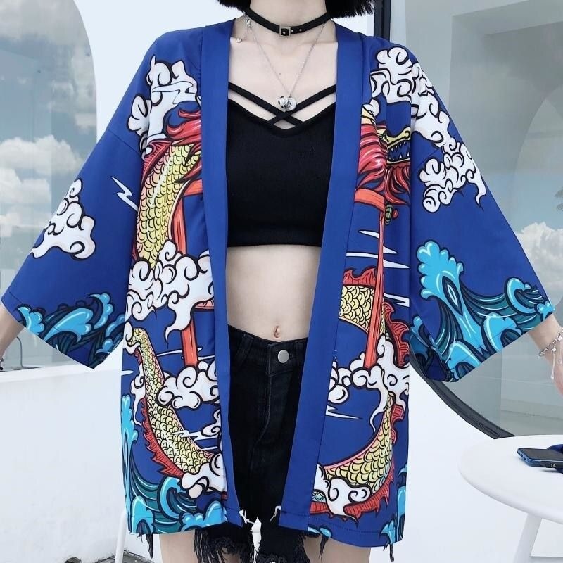 Veste kimono femme Ryu japonais 2