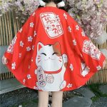 Veste kimono femme chat bonne fortune 4