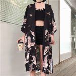 Veste kimono femme longue 2