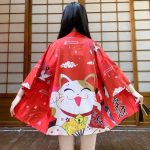 Veste kimono femme maneki neko 6