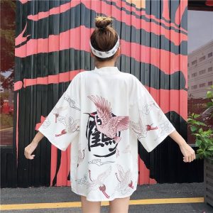 Veste kimono femme  Chat Japonais 8