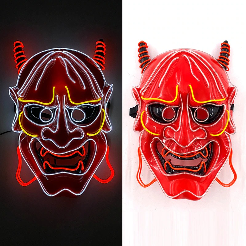 Masque Oni néon traditionnel