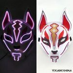 Masque Kitsune néon 11