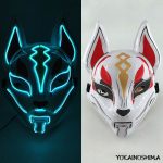 Masque Kitsune néon 4
