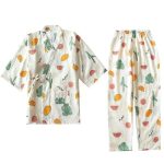 Pyjama japonais femme tropical 9