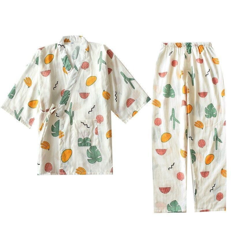Pyjama japonais femme tropical 8
