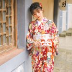 Kimono japonais traditionnel femme Asanoha 5