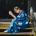 Kimono traditionnel pour femme – bleu 5