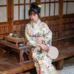 Kimono japonais traditionnel pour femme motif Temari 3