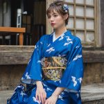 Kimono traditionnel japonais femme Tsuru 8