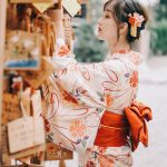 Kimono traditionnel femme sakura rouge 5