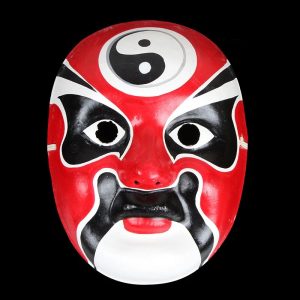 Masque théâtre japonais rouge