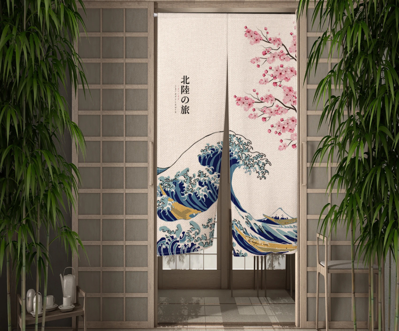 noren rideau japonais de porte